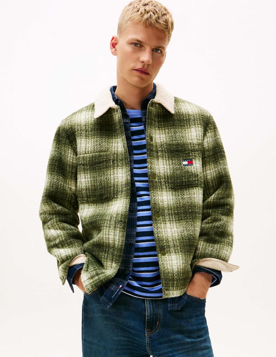 Camisa casual Tommy Jeans manga larga para hombre