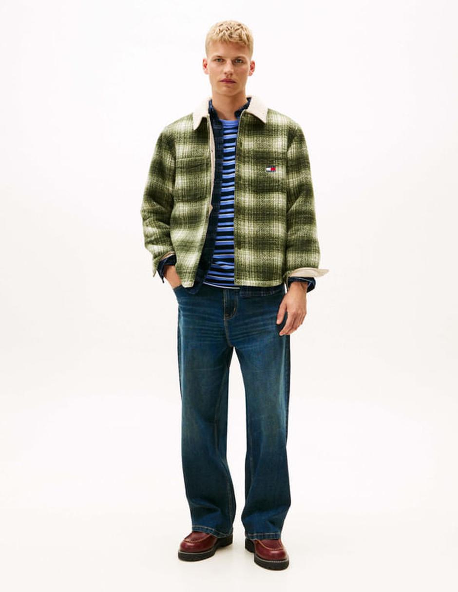 Camisa casual Tommy Jeans manga larga para hombre