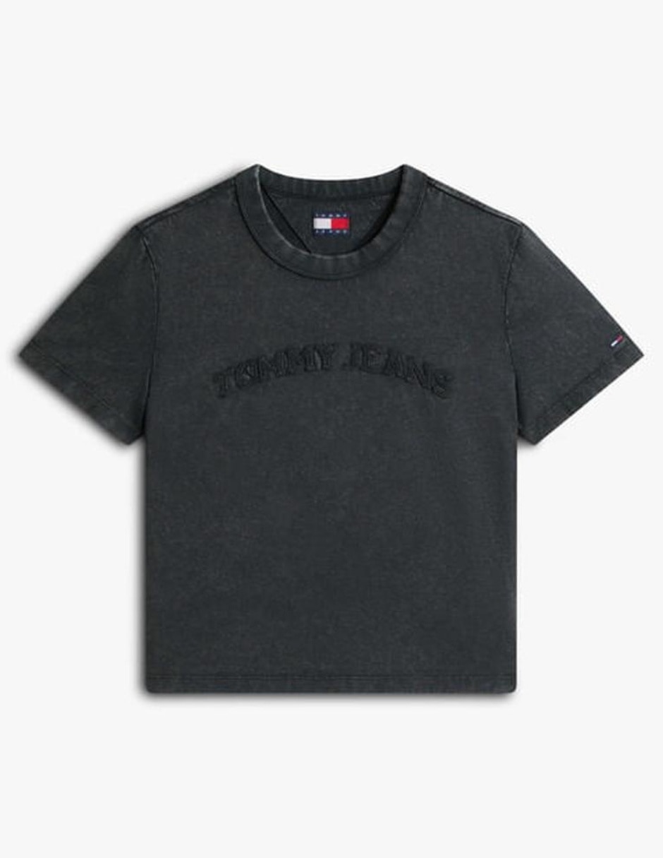 Playera manga corta Tommy Jeans cuello redondo para mujer