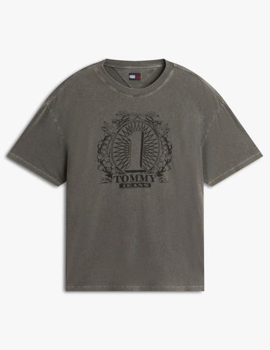Playera manga corta Tommy Jeans cuello redondo para mujer