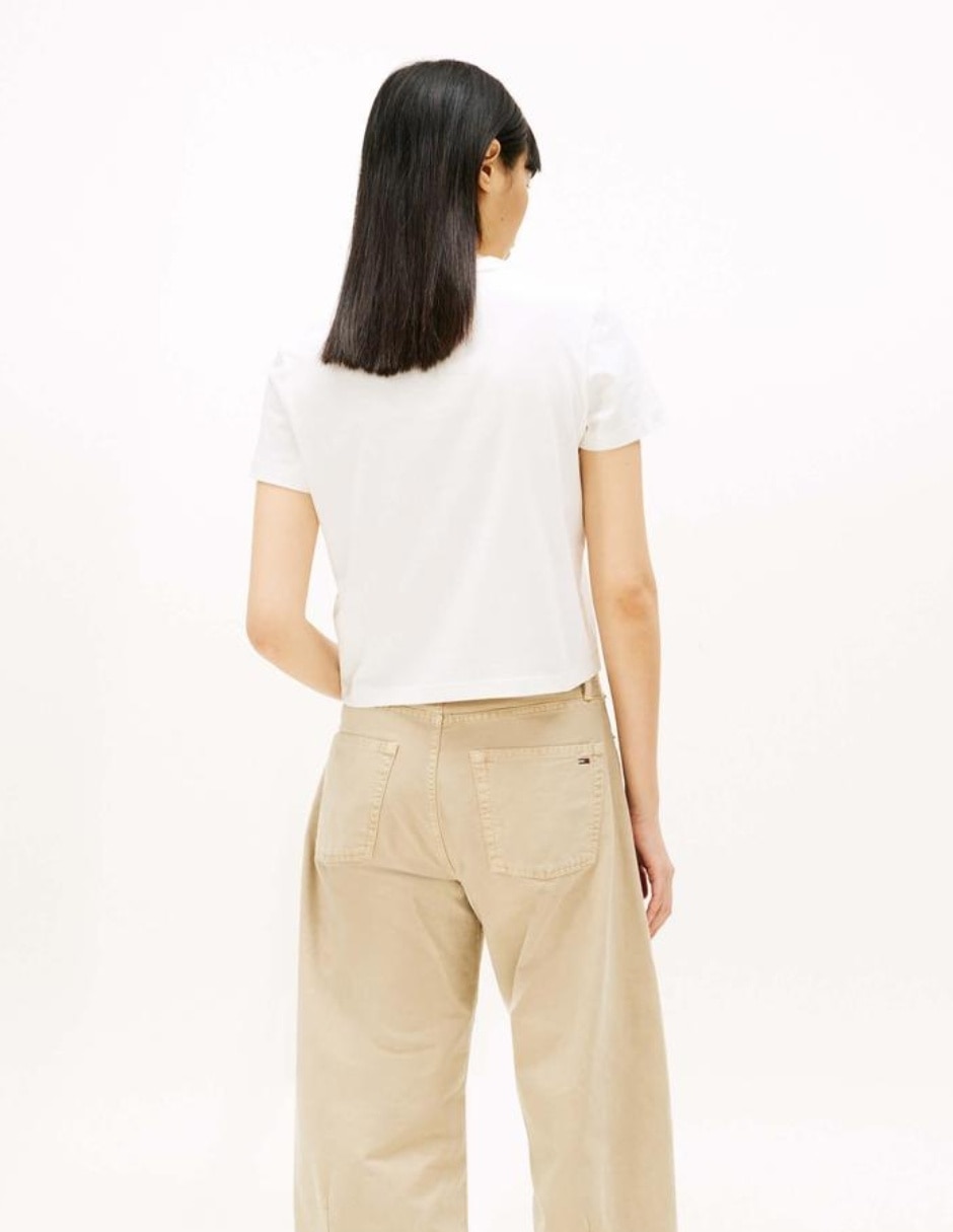 Playera manga corta cuello redondo para mujer 2