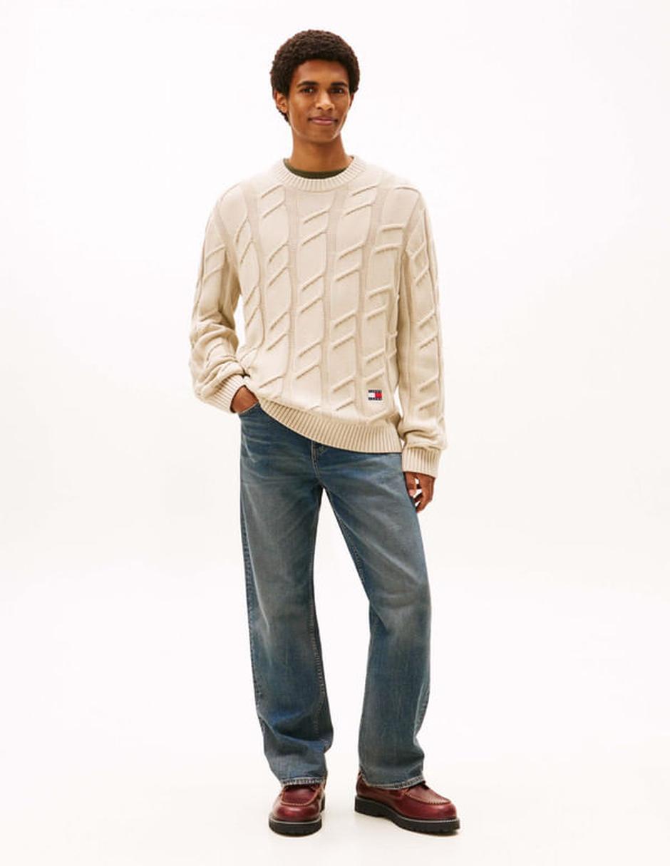 Suéter Tommy Jeans cuello redondo para hombre
