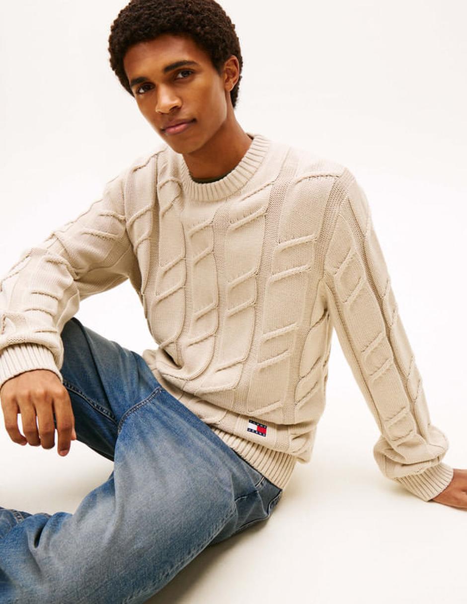 Suéter Tommy Jeans cuello redondo para hombre