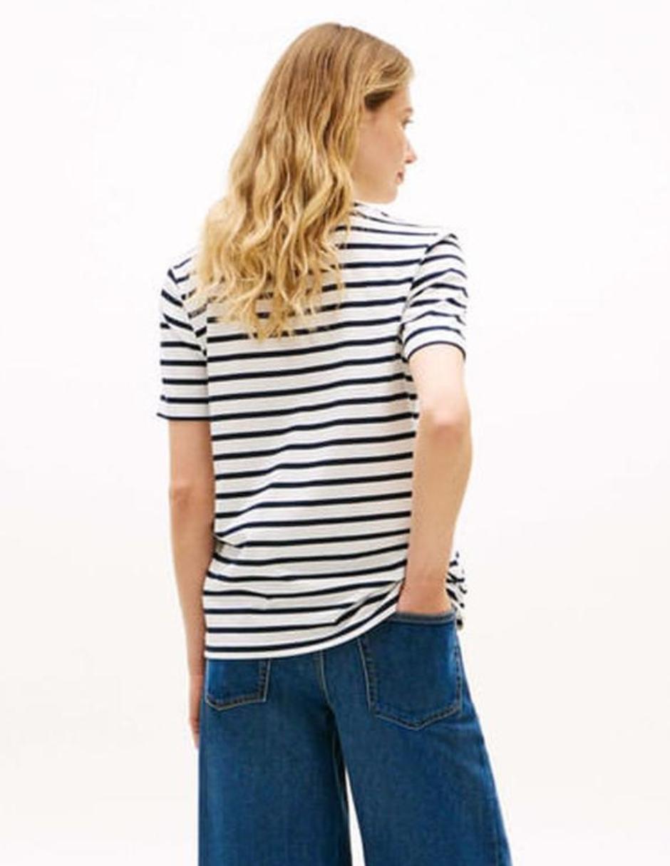 Playera manga corta Tommy Hilfiger cuello redondo para mujer