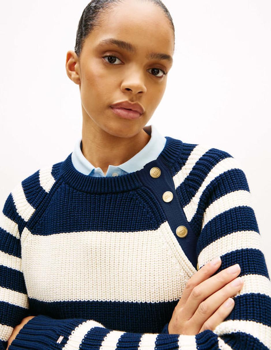 Suéter Tommy Hilfiger cuello redondo para mujer