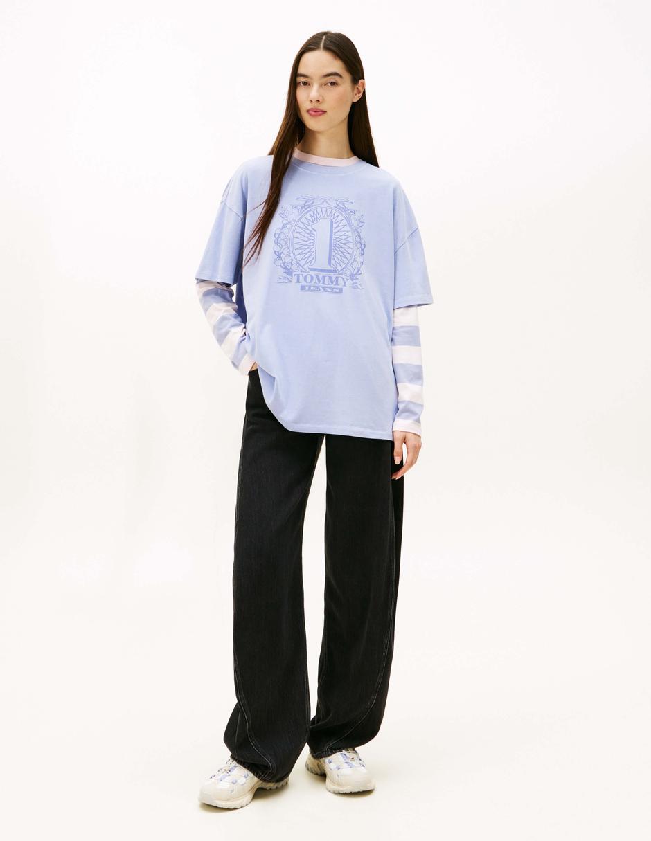 Playera manga corta cuello redondo para mujer 3