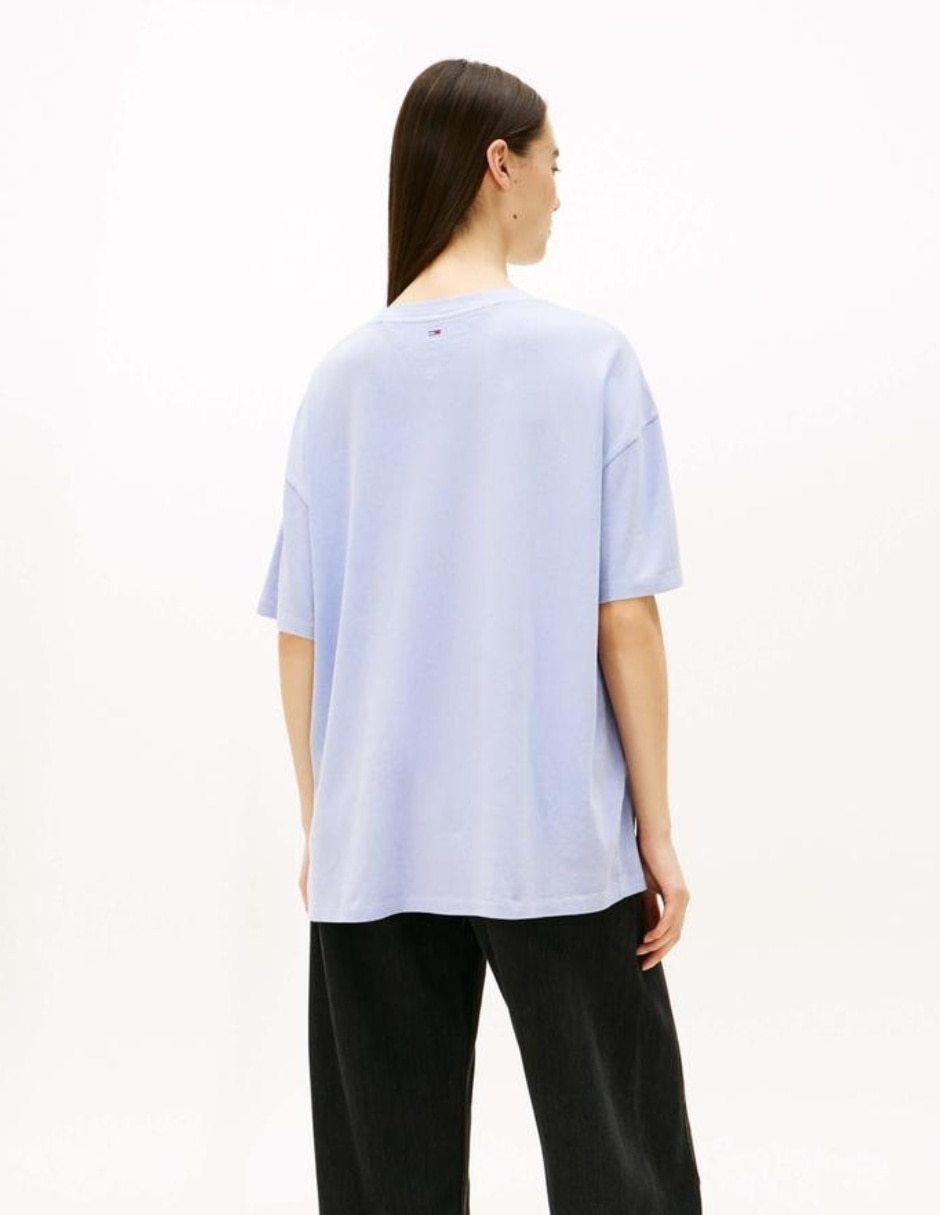 Playera manga corta cuello redondo para mujer 4