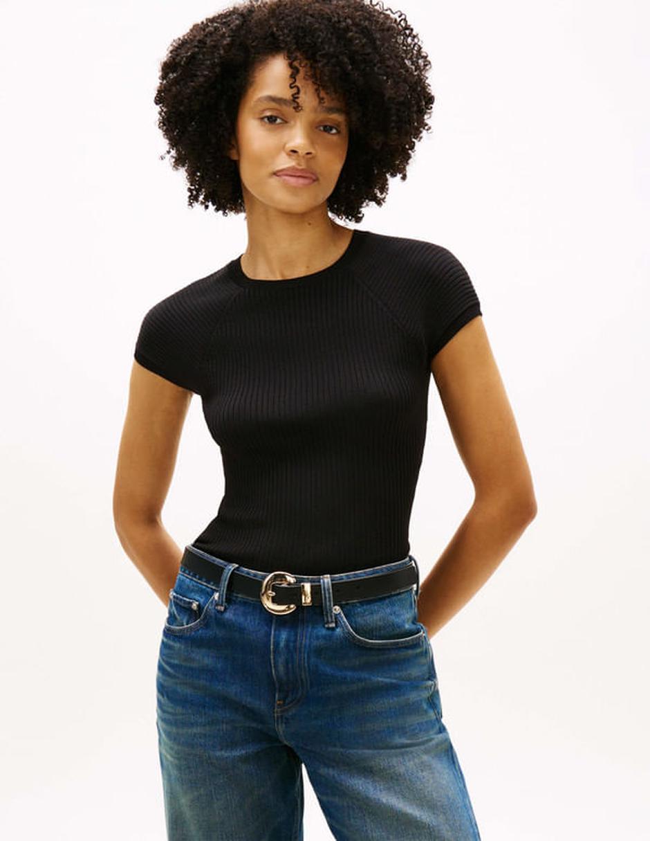 Playera manga corta cuello redondo para mujer Playera manga corta cuello redondo para mujer
