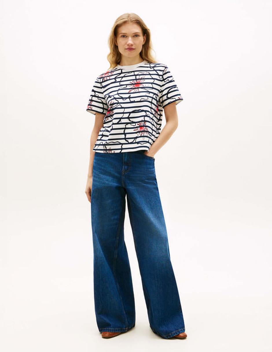 Playera manga corta cuello redondo para mujer 3