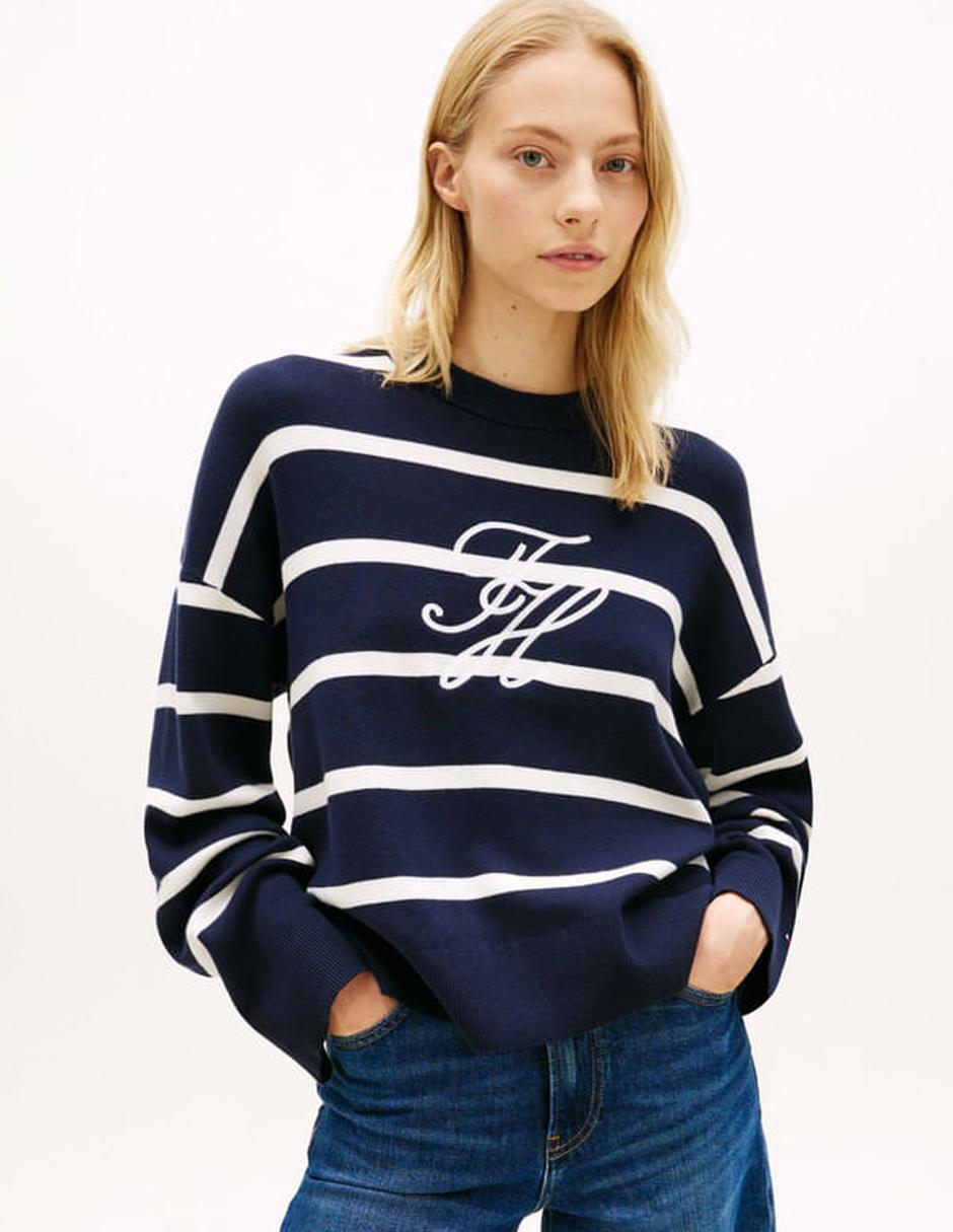 Suéter cuello redondo para mujer