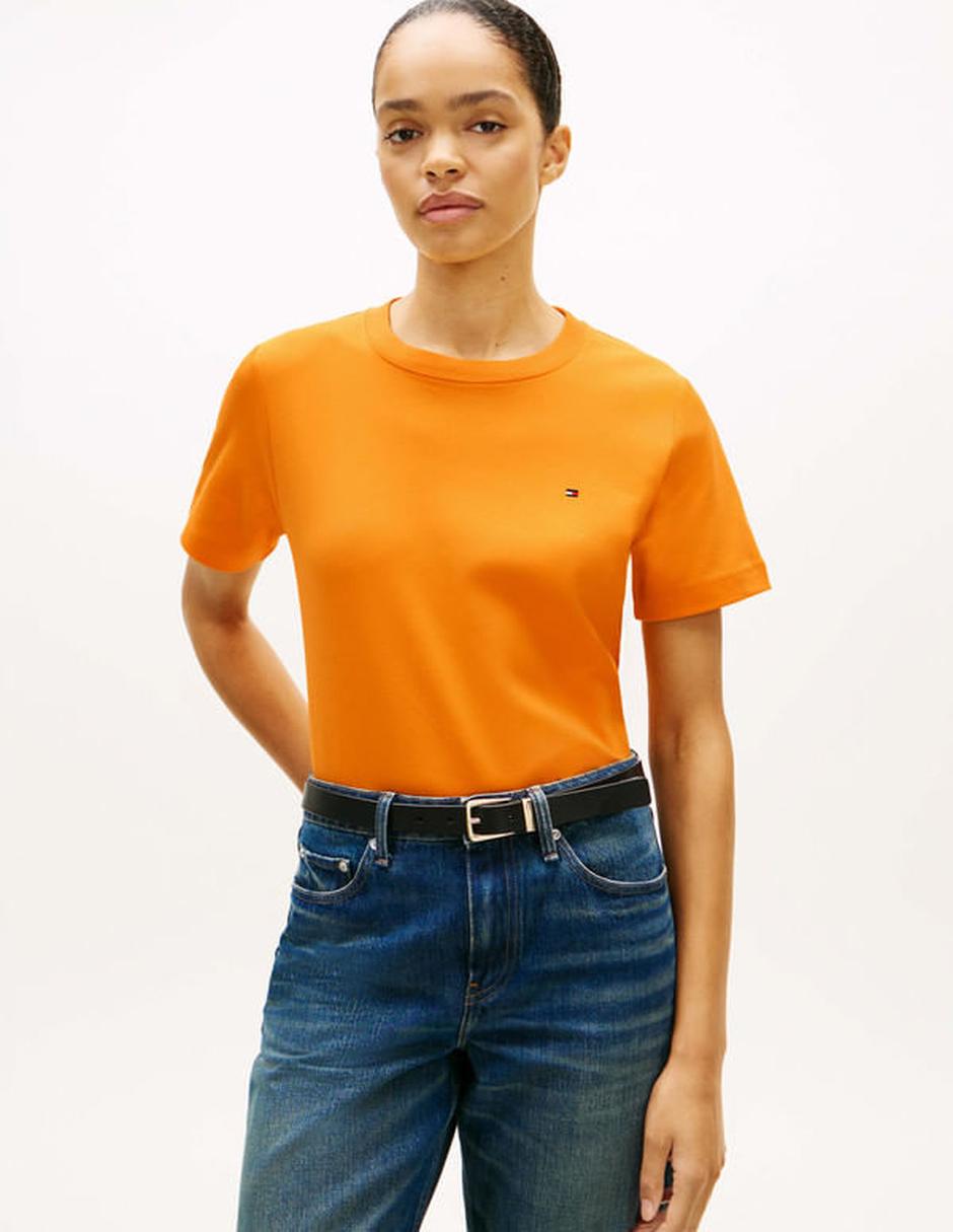 Playera manga corta cuello redondo para mujer Playera manga corta cuello redondo para mujer