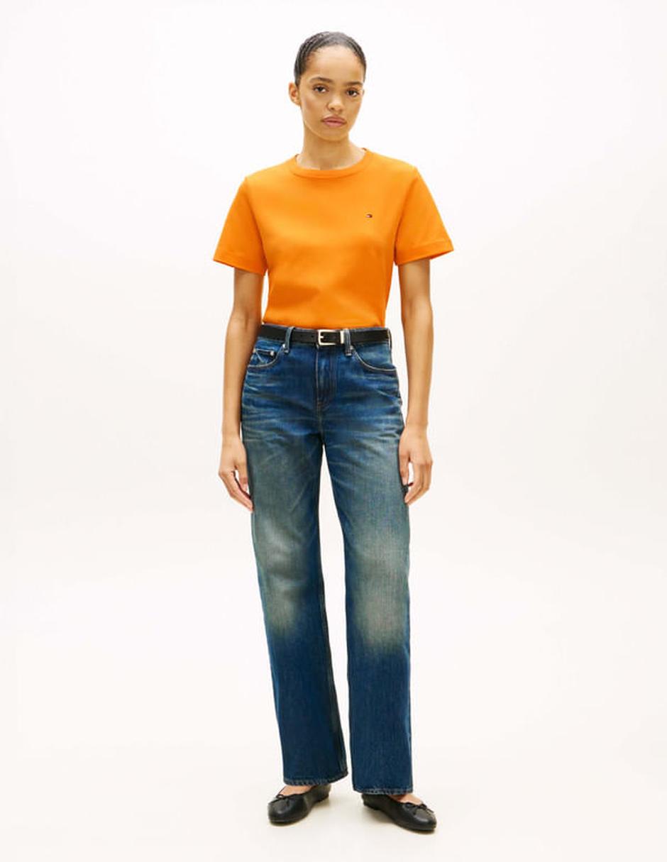 Playera manga corta Tommy Hilfiger cuello redondo para mujer