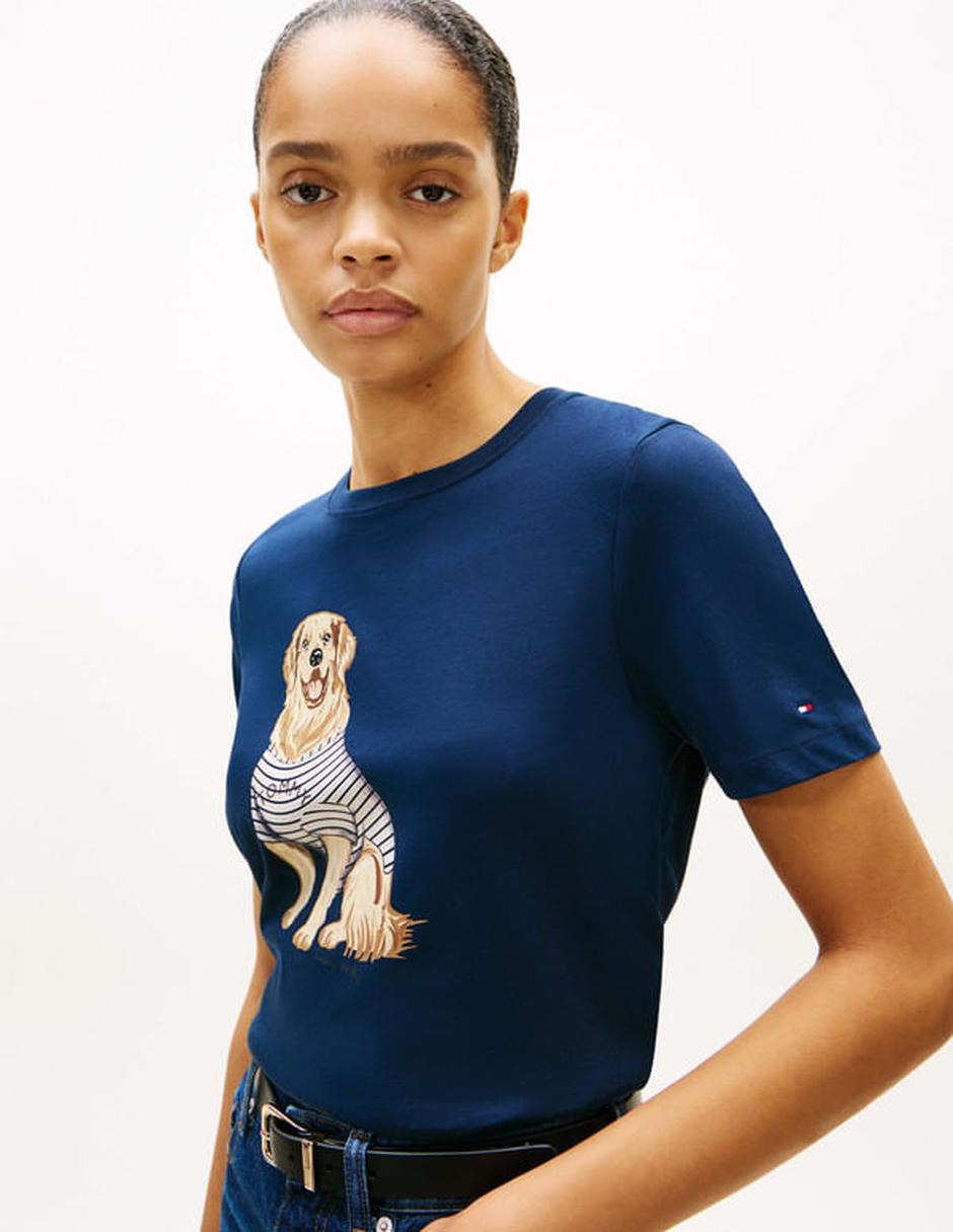 Playera manga corta cuello redondo para mujer 5