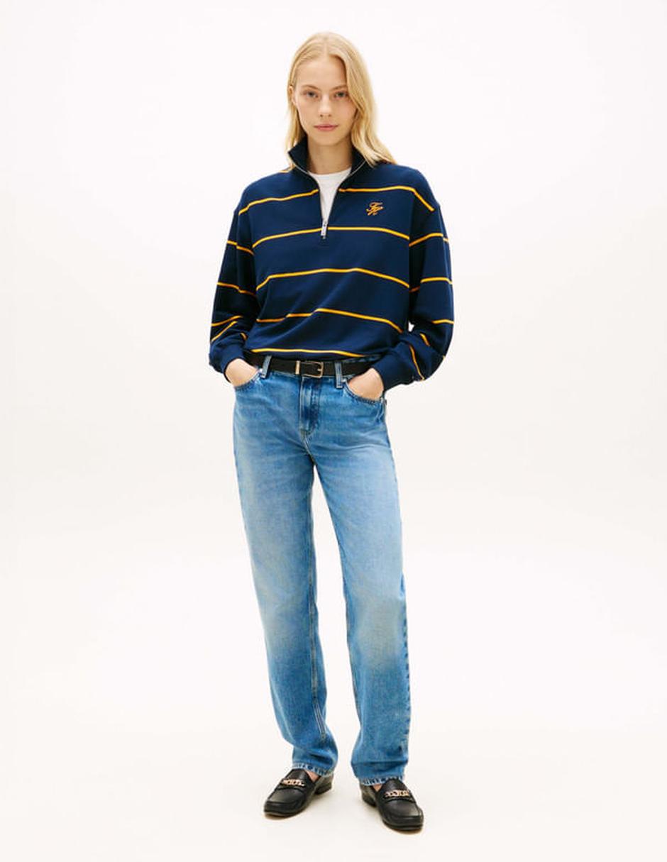 Suéter cuello camisero para mujer 4