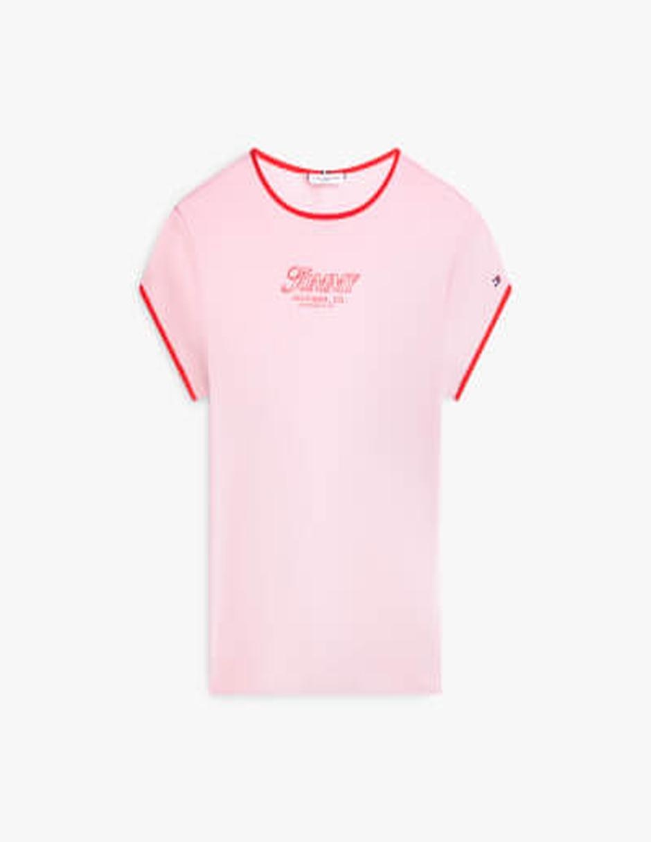Playera manga corta Tommy Hilfiger cuello redondo para mujer