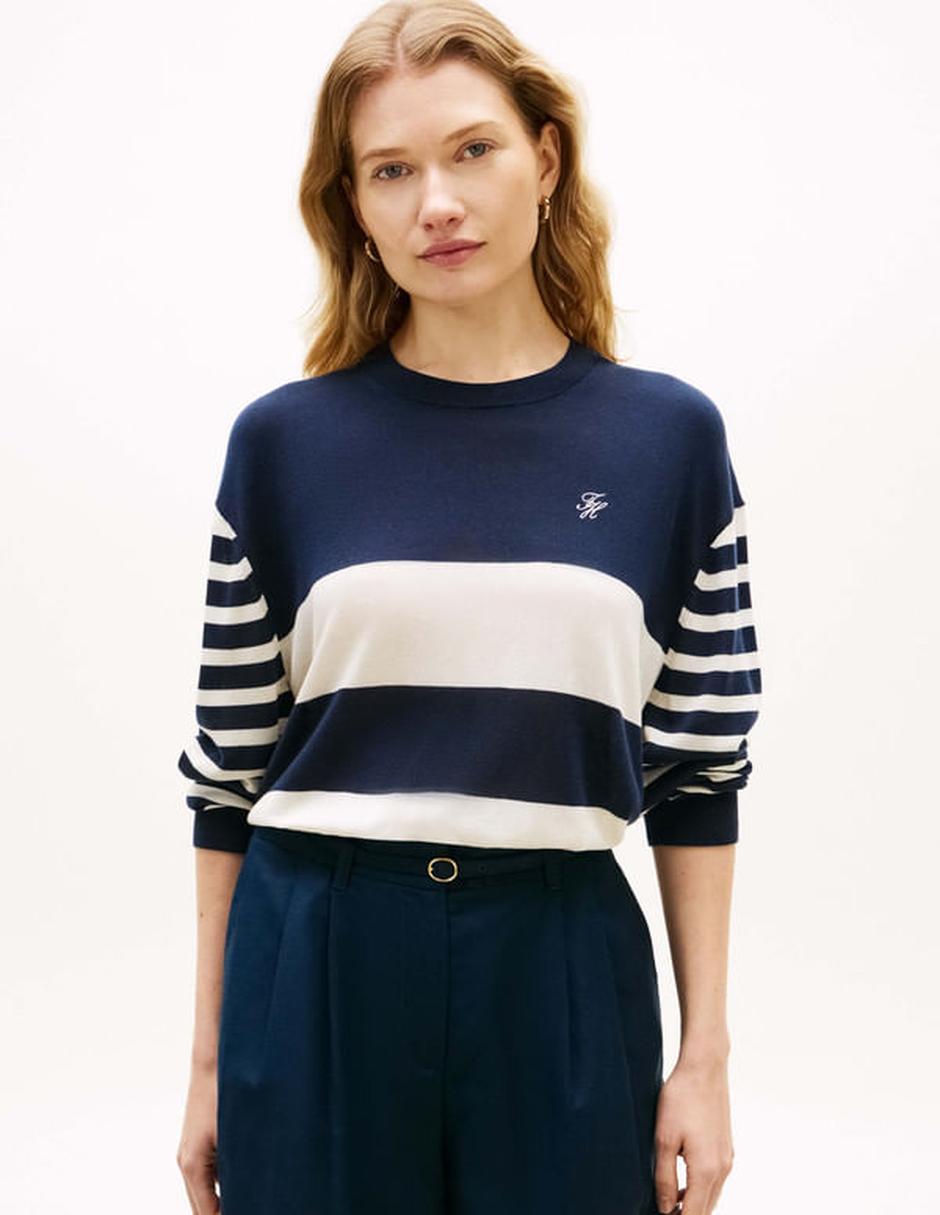 Suéter Tommy Hilfiger cuello redondo para mujer