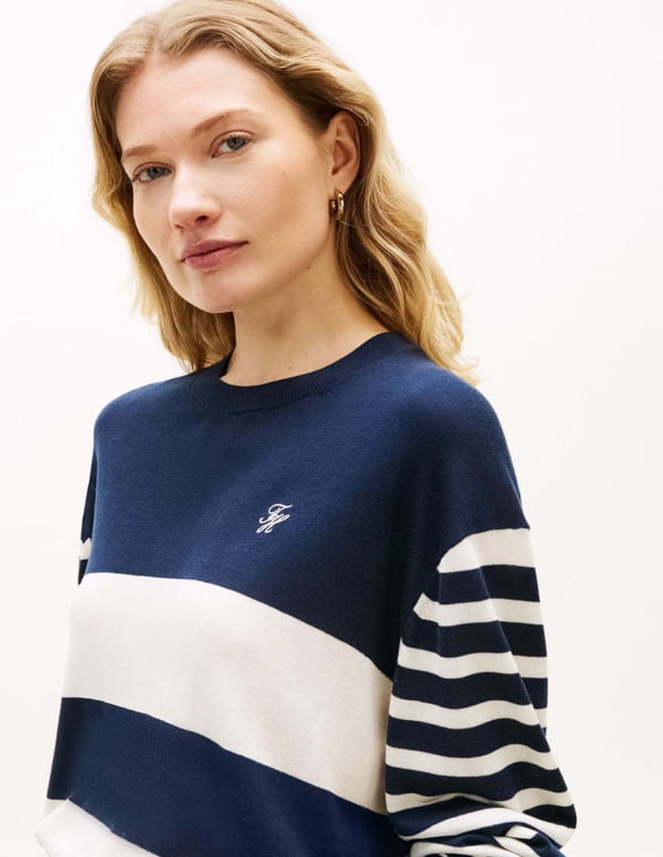Suéter Tommy Hilfiger cuello redondo para mujer
