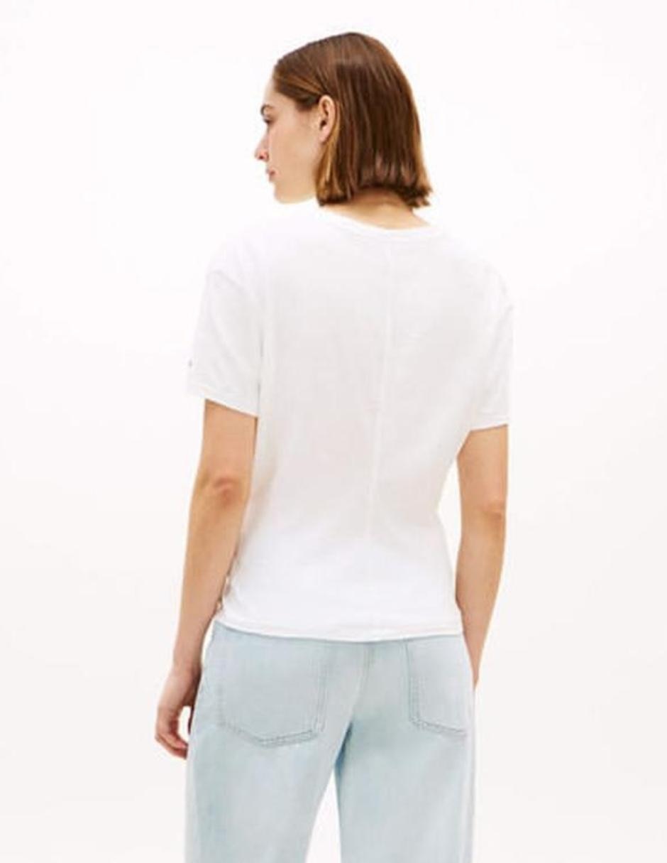 Plyera manga corta Tommy Hilfiger cuello redondo para mujer