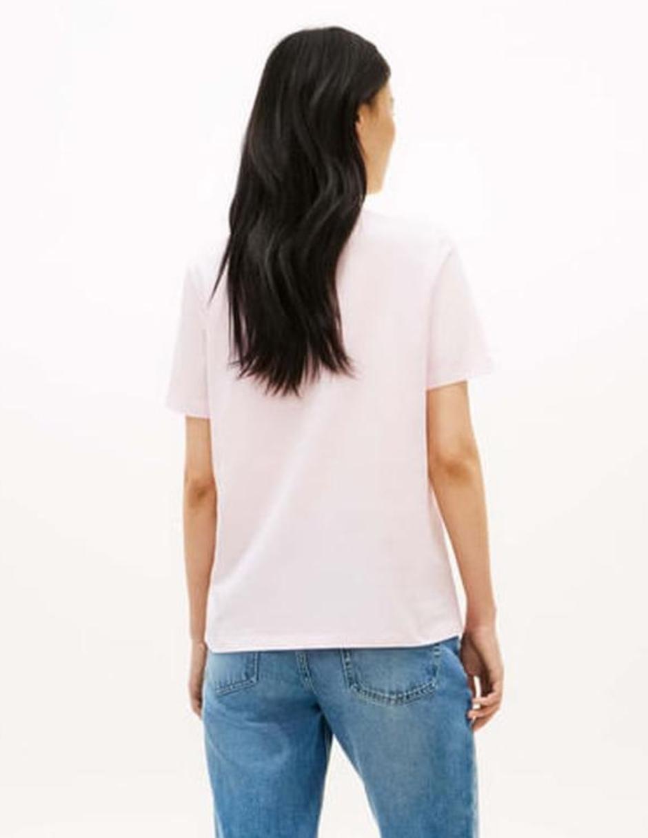 Playera manga corta cuello redondo para mujer 3