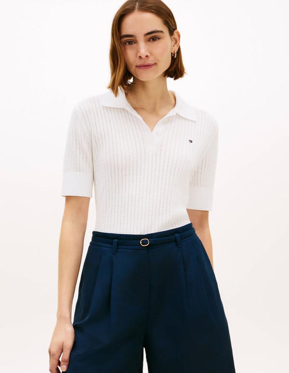 Playera tipo polo para mujer