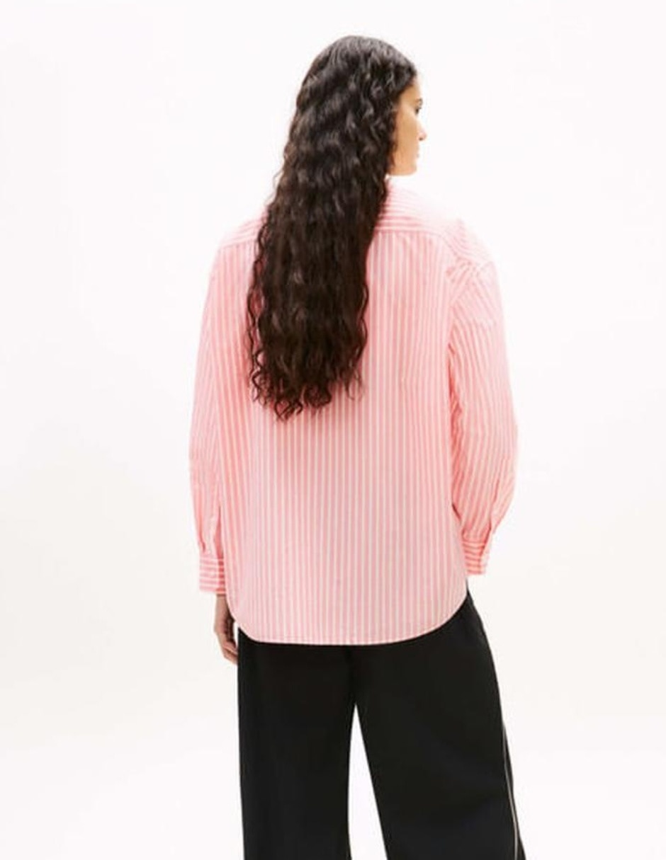 Camisa de algodón manga larga para mujer 4