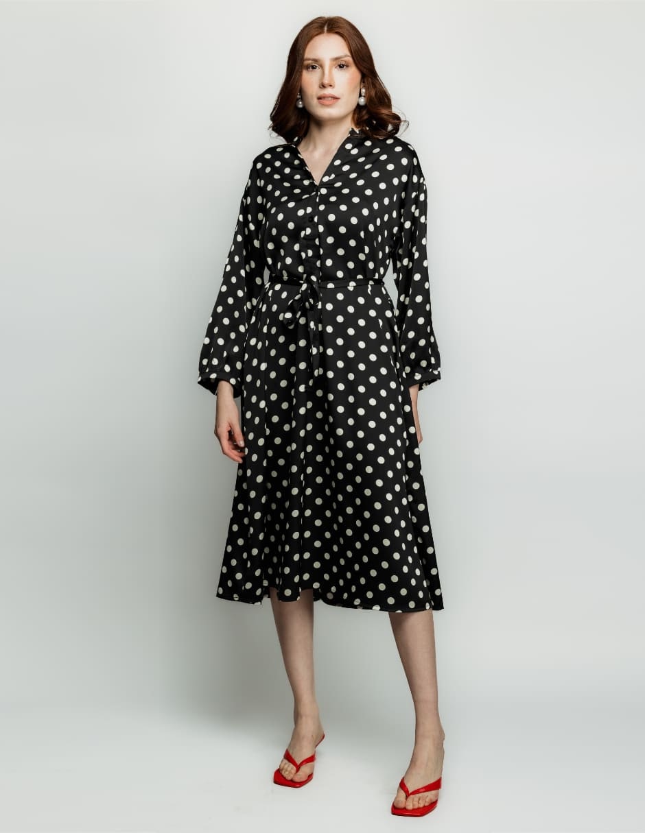 Vestido a la rodilla casual Zuio para mujer