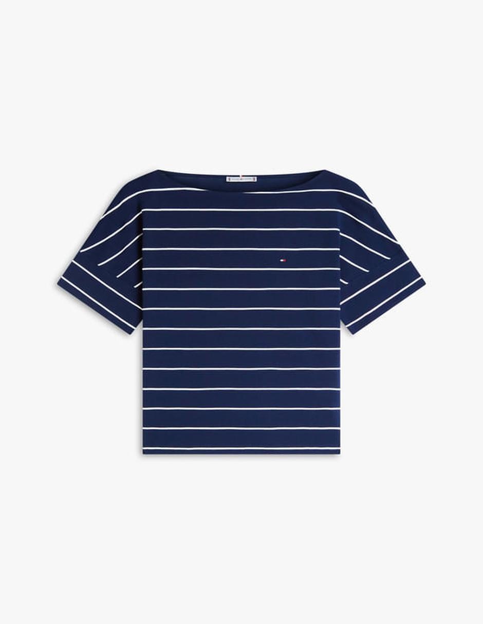Playera manga corta Tommy Hilfiger cuello redondo para mujer