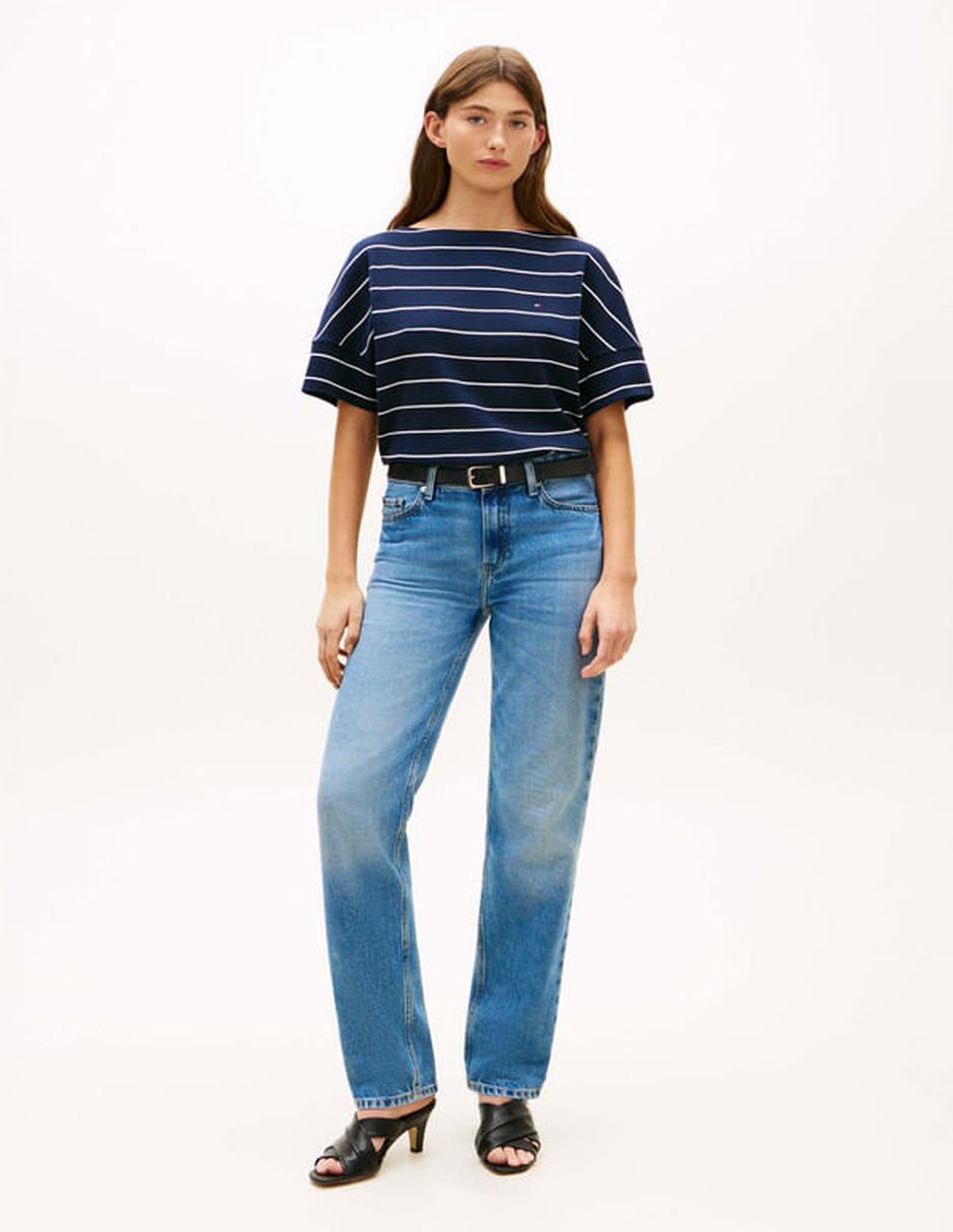 Playera manga corta Tommy Hilfiger cuello redondo para mujer