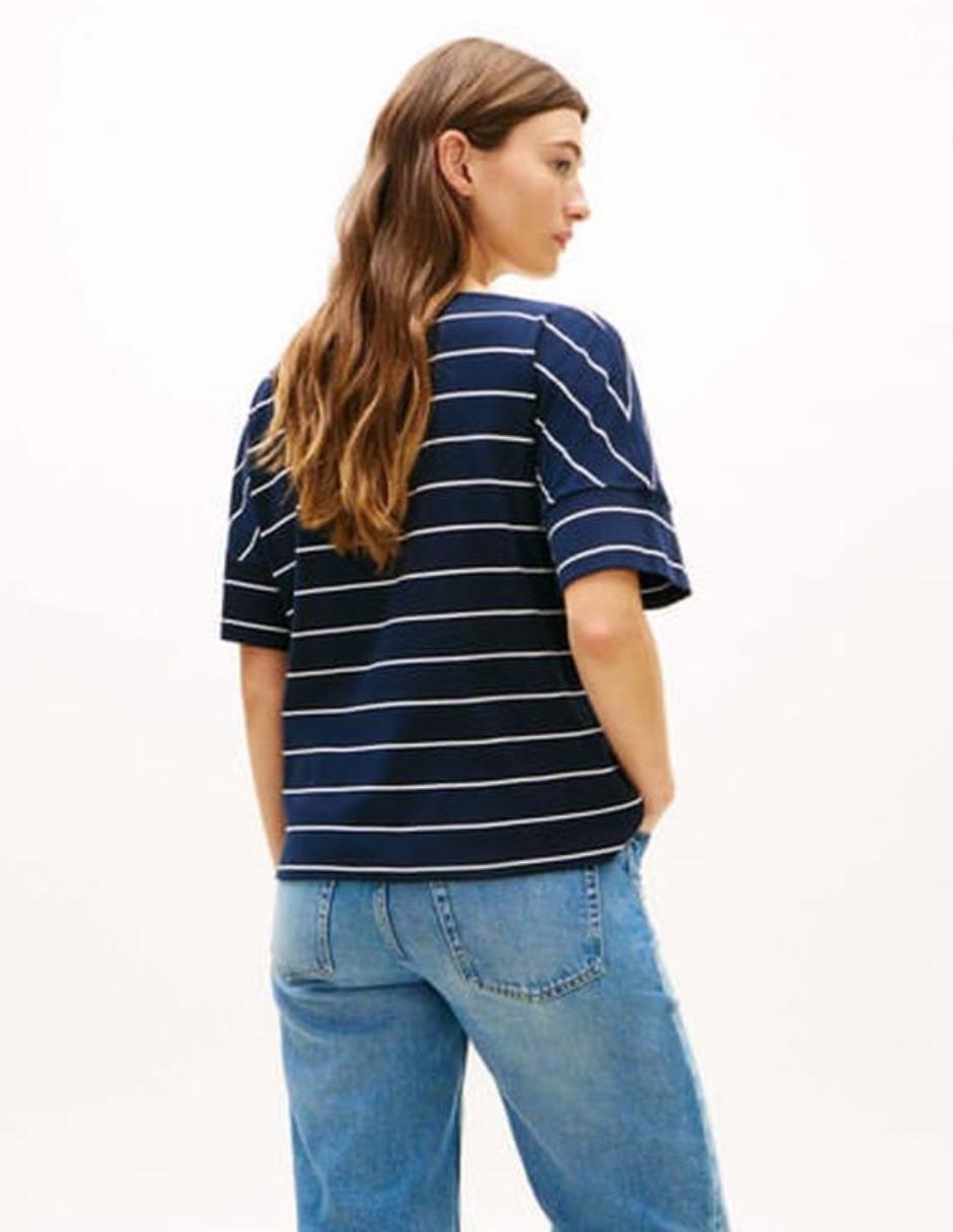 Playera manga corta Tommy Hilfiger cuello redondo para mujer