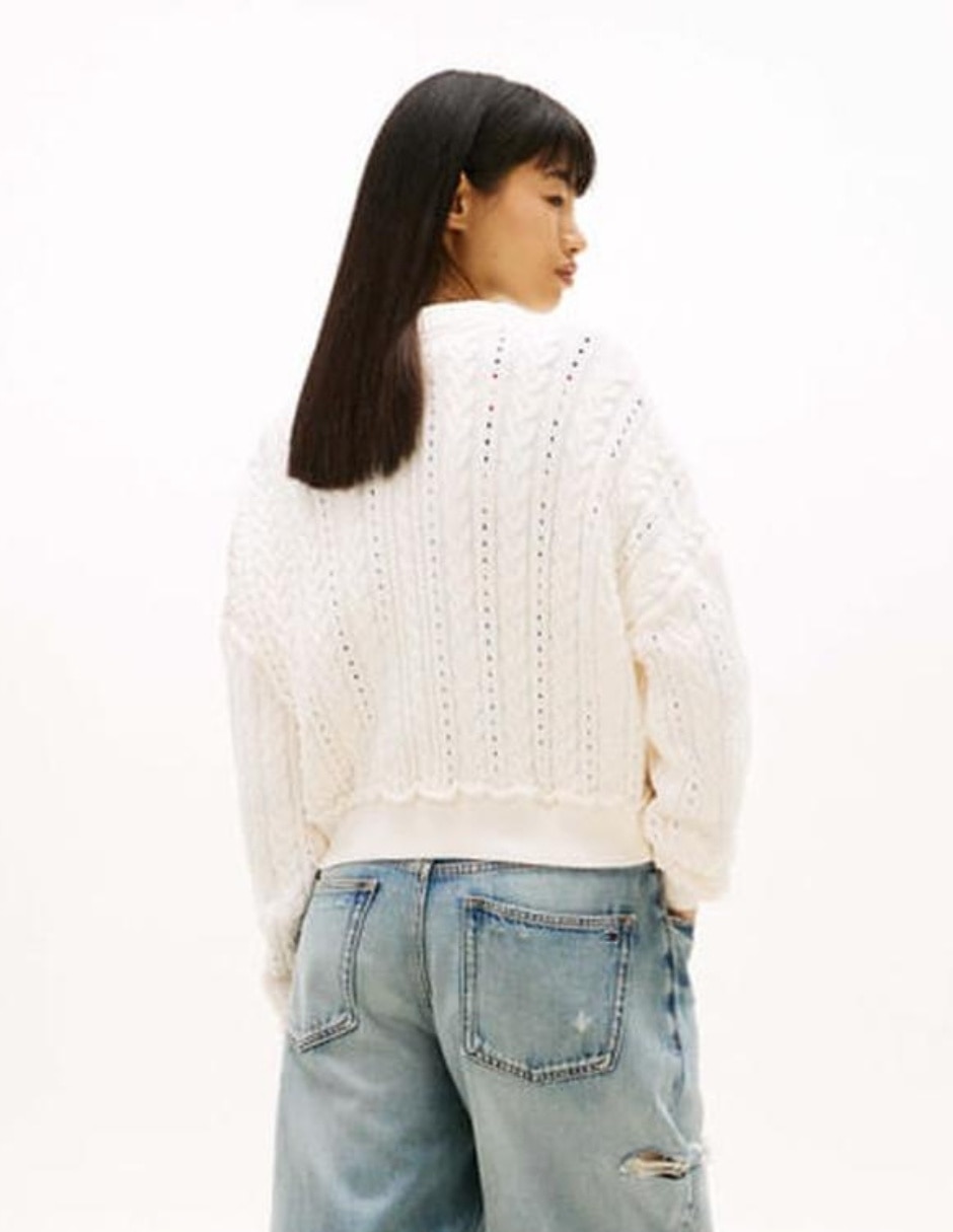 Suéter Tommy Jeans cuello redondo para mujer