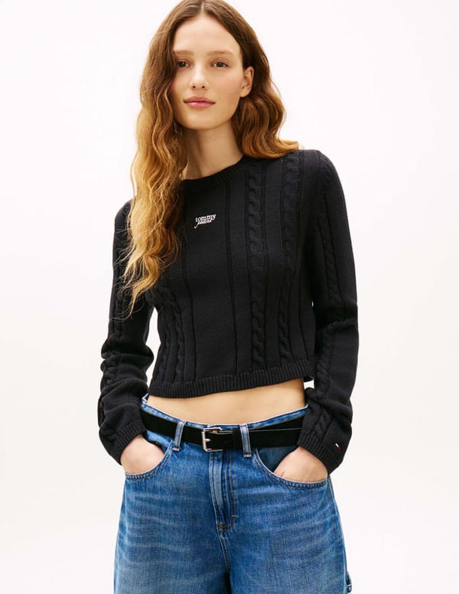 Suéter cuello redondo para mujer
