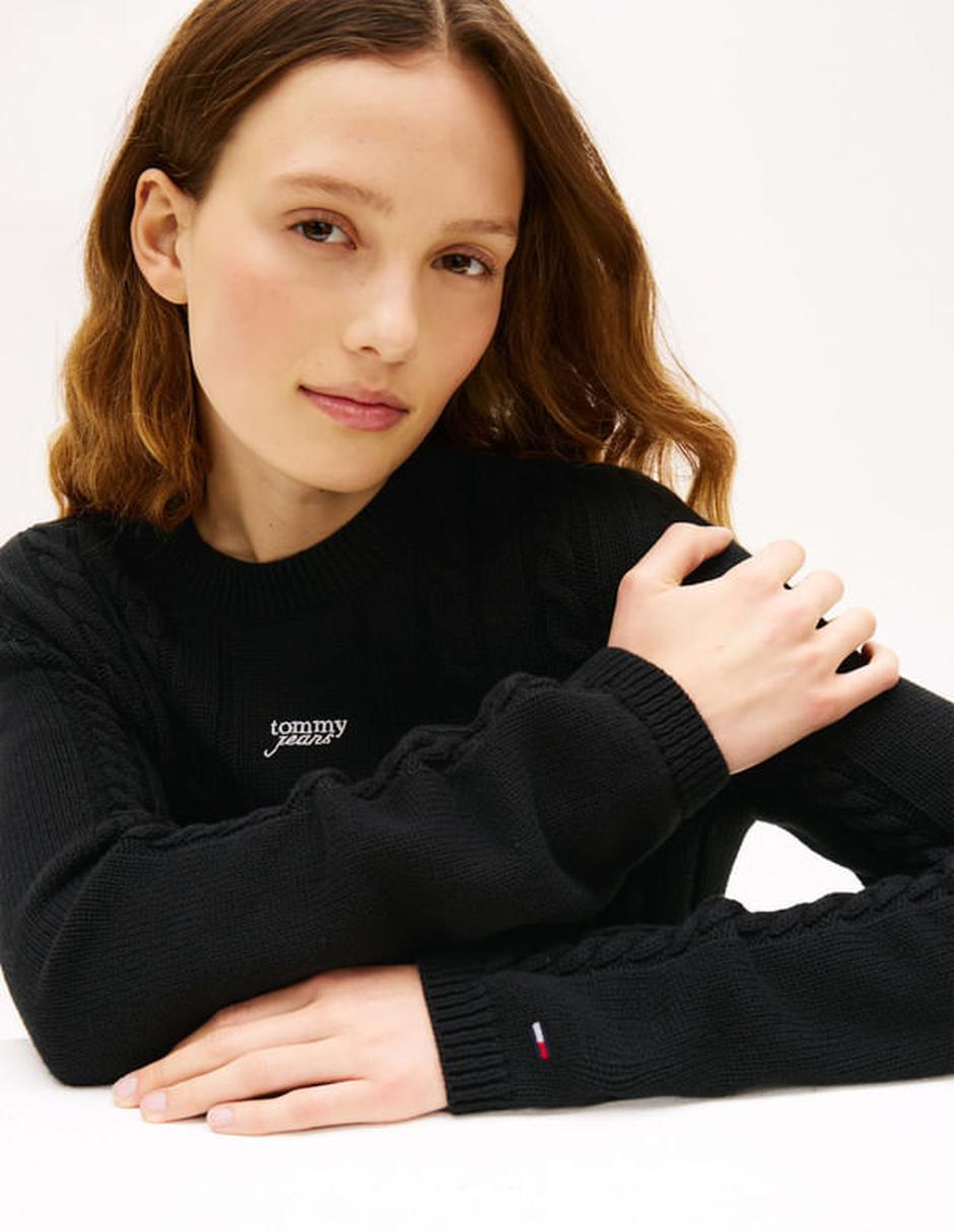 Suéter cuello redondo para mujer 4
