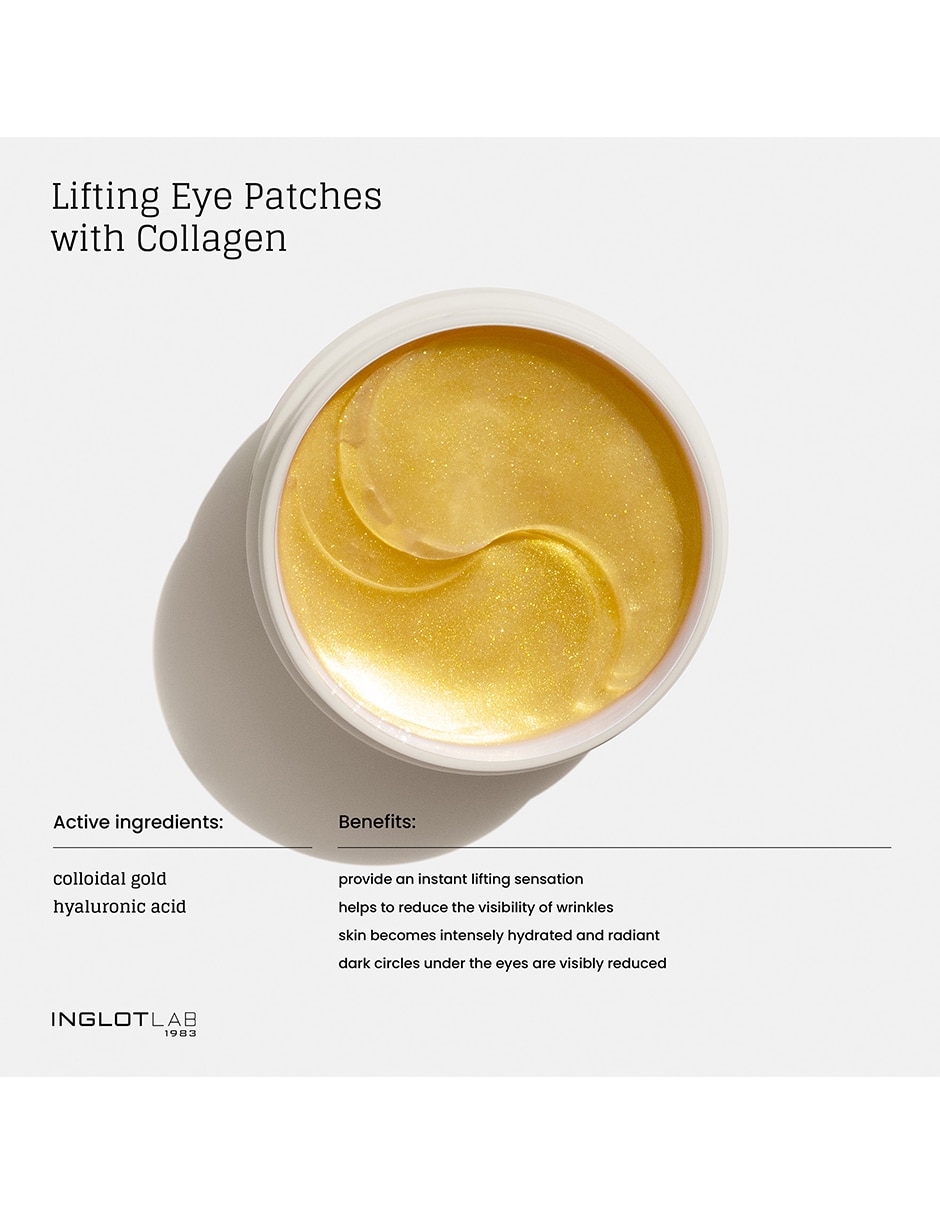 Parches para ojeras Lifting eye patches with collagen Inglot