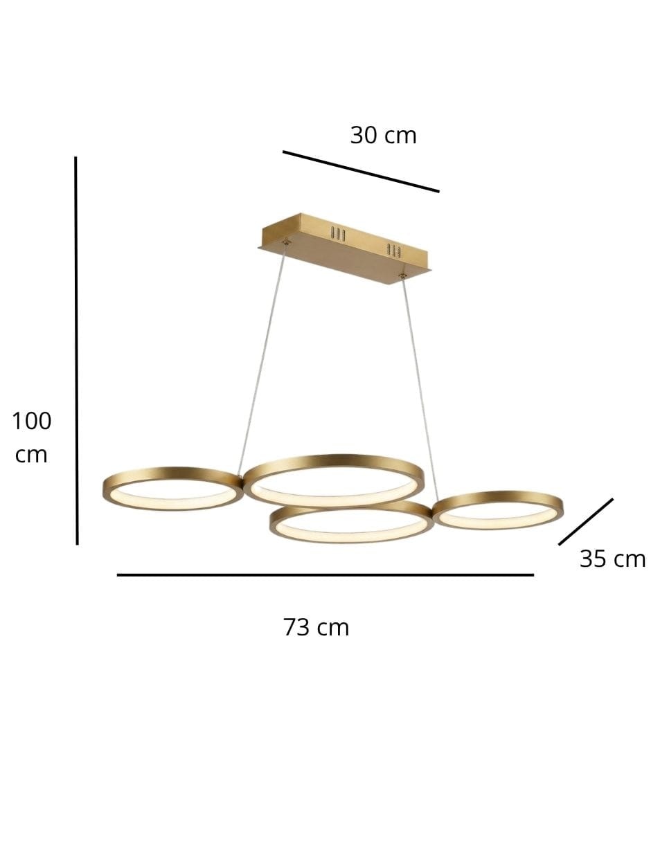 Candil Iluminación Luz Vic forma circular