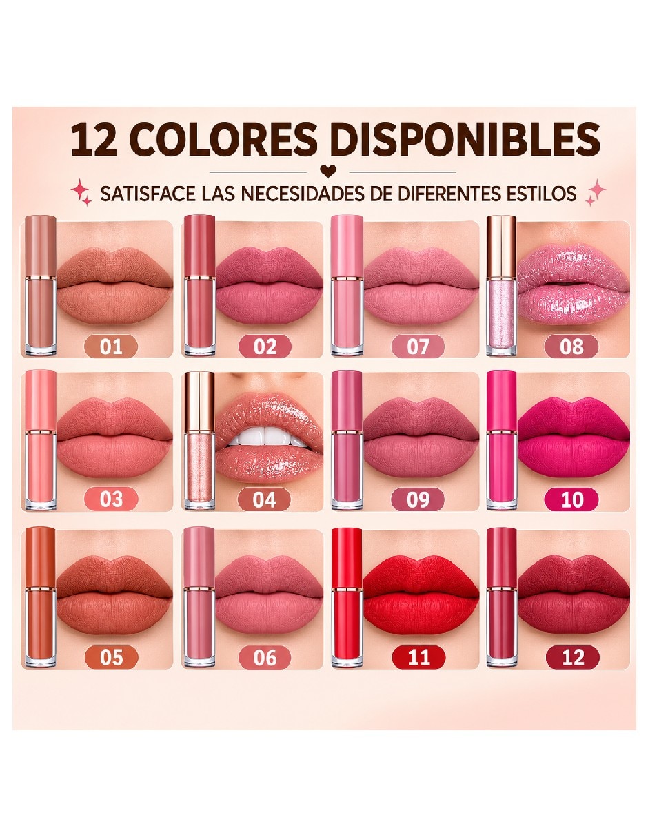 Set de labial Mate 6
