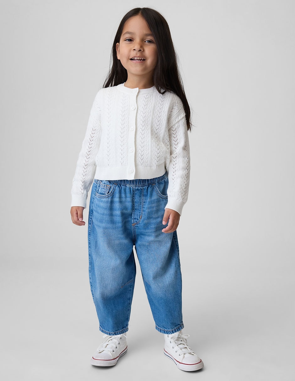 Jeans straight lavado claro para bebé niño