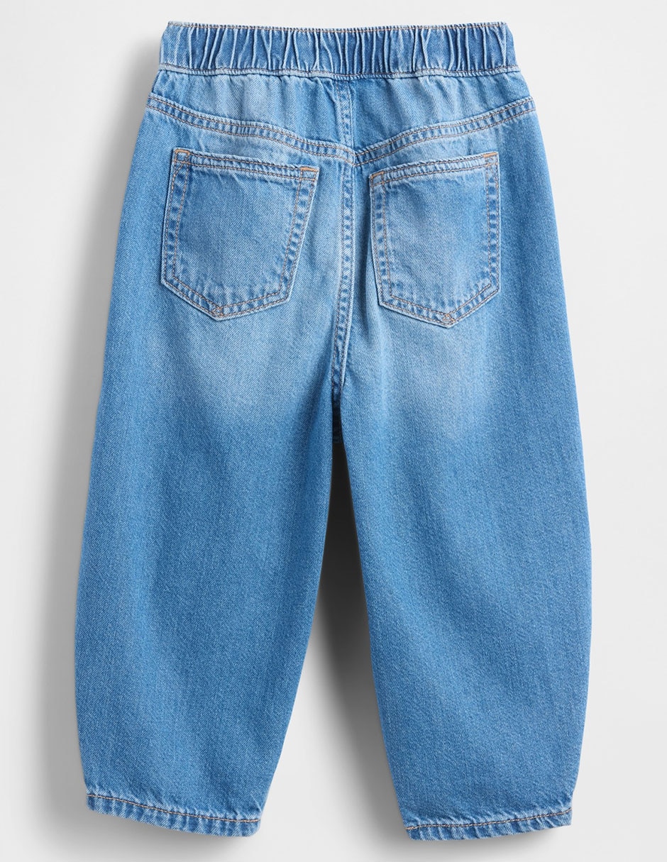 Jeans straight lavado claro para bebé niño