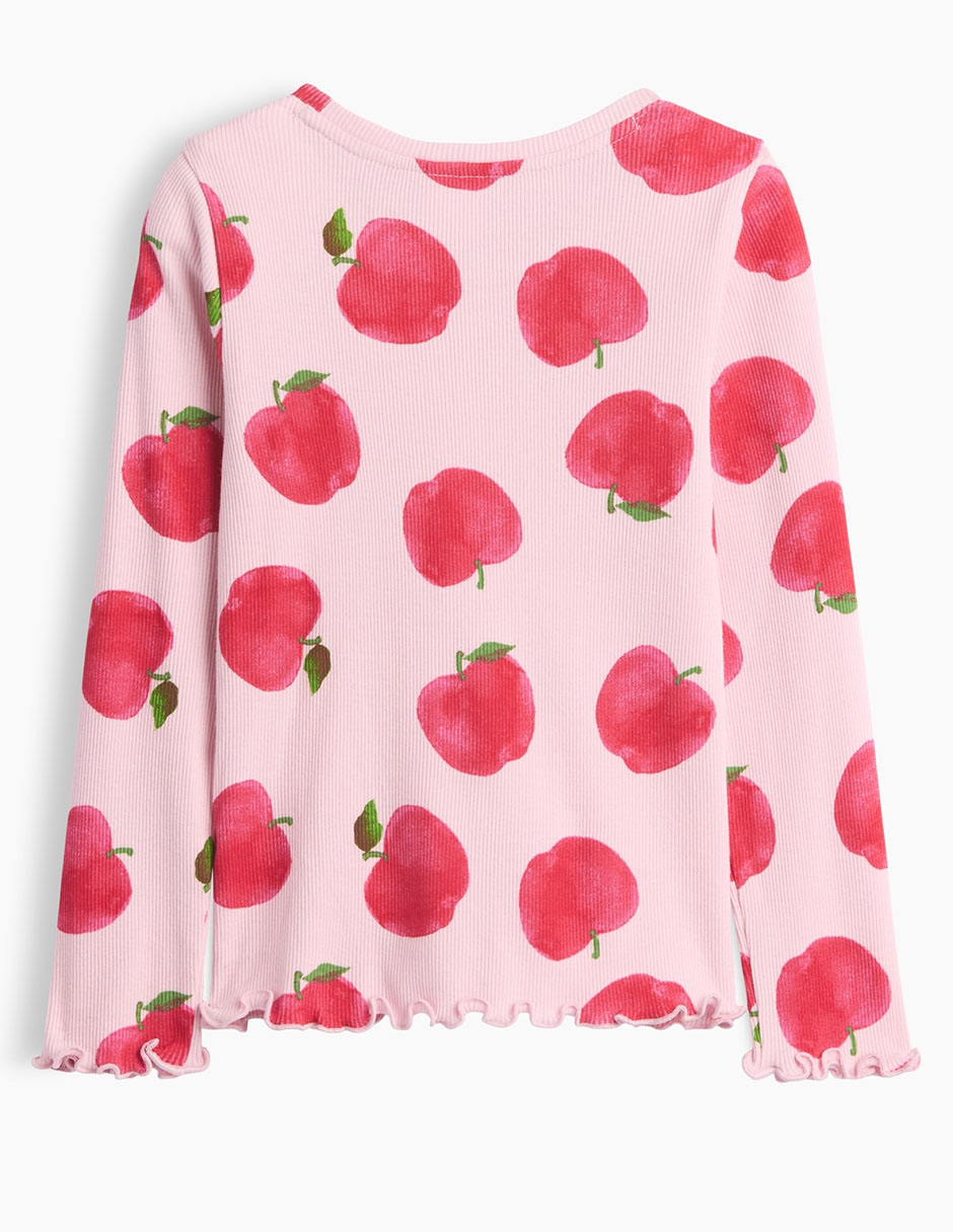 Playera manga larga para niña