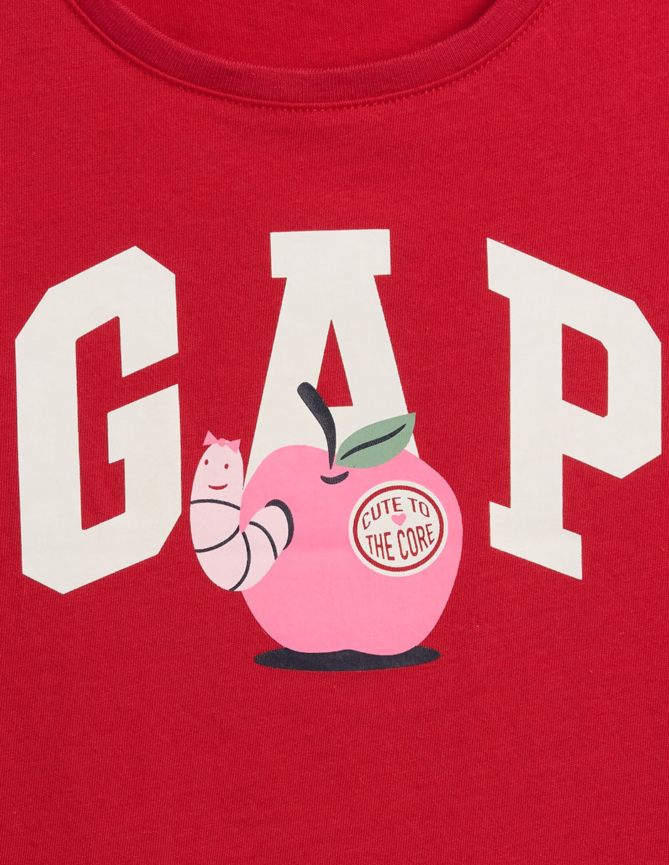 Playera manga corta para bebé niña
