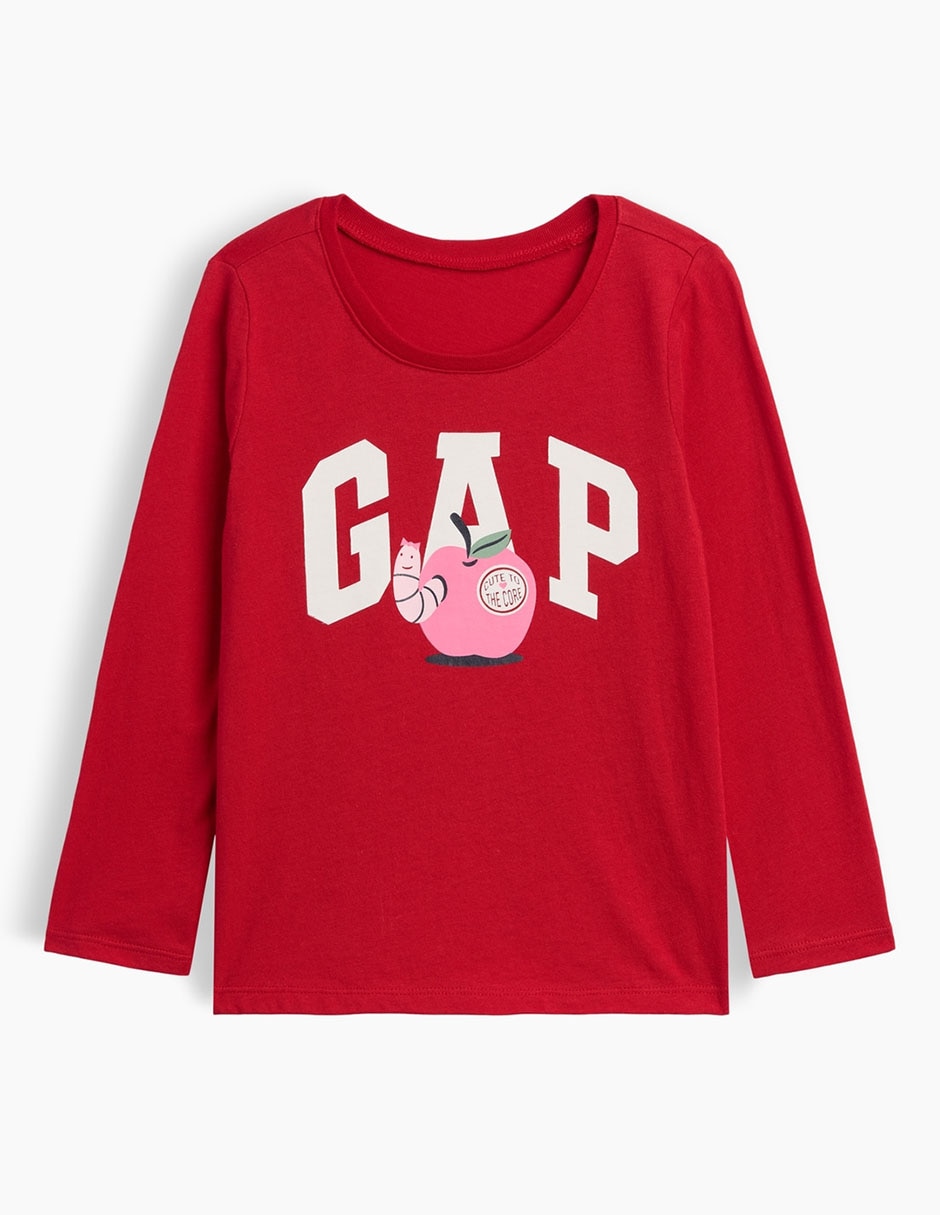 Playera manga larga para niña