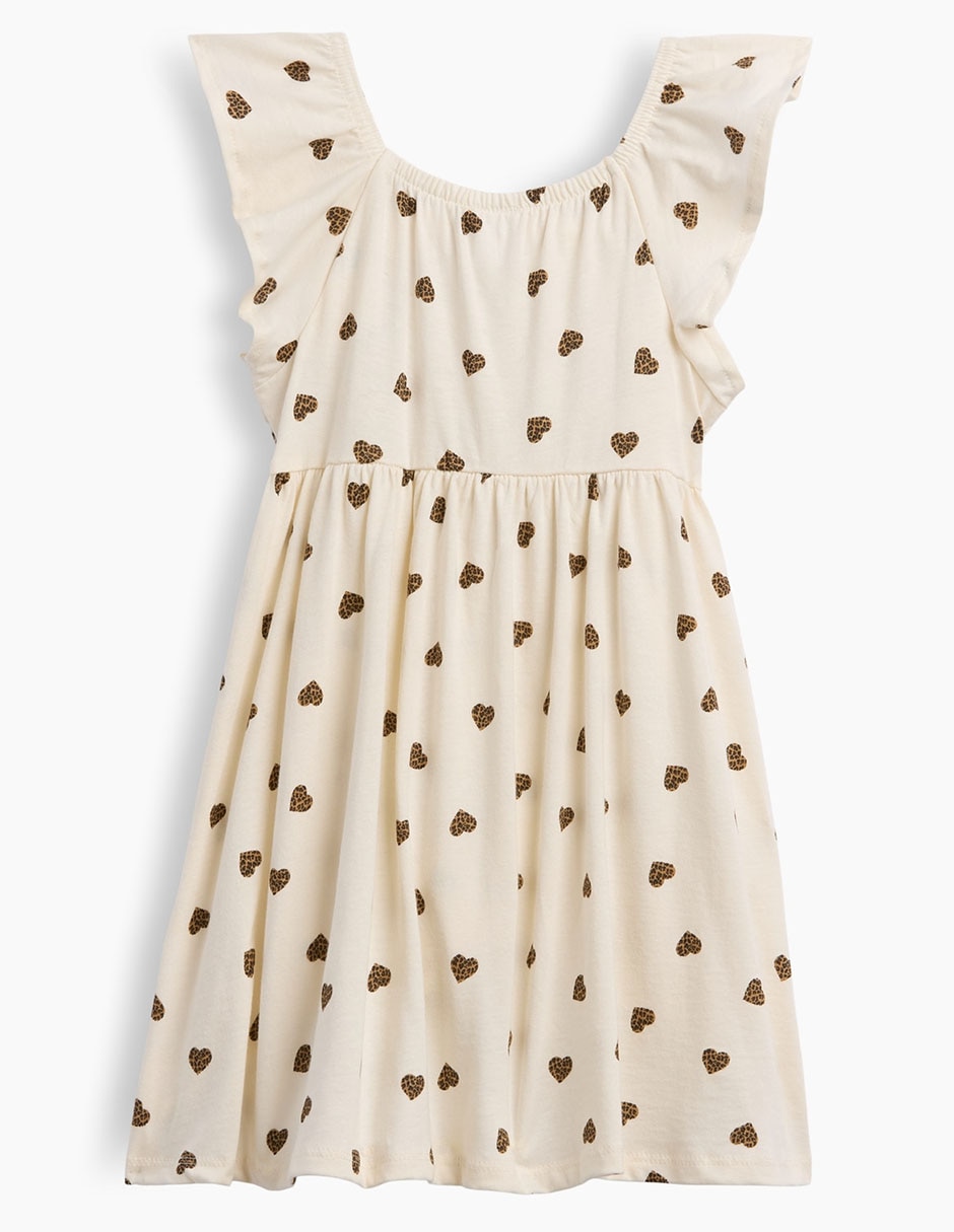 Vestido manga cap para niña 2