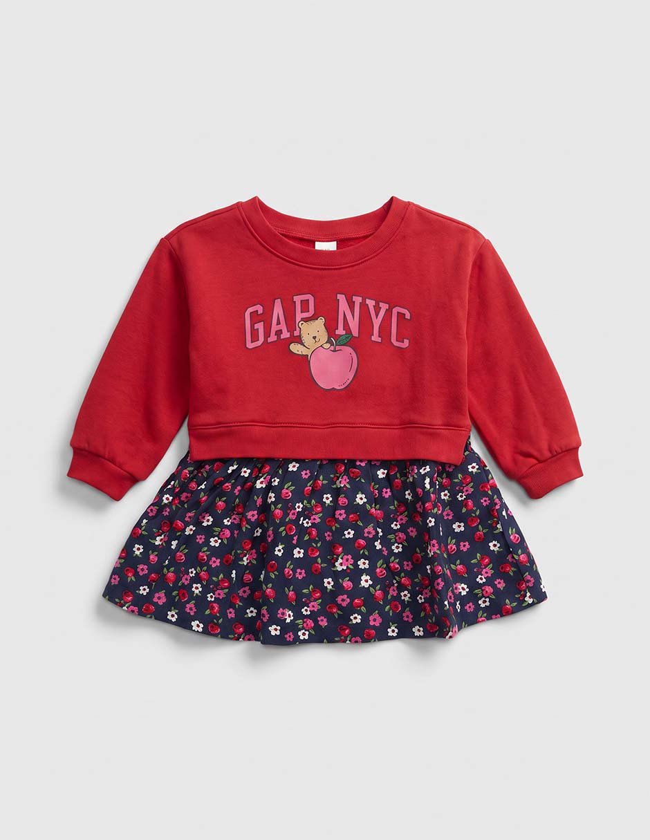 Vestido manga corta para bebé