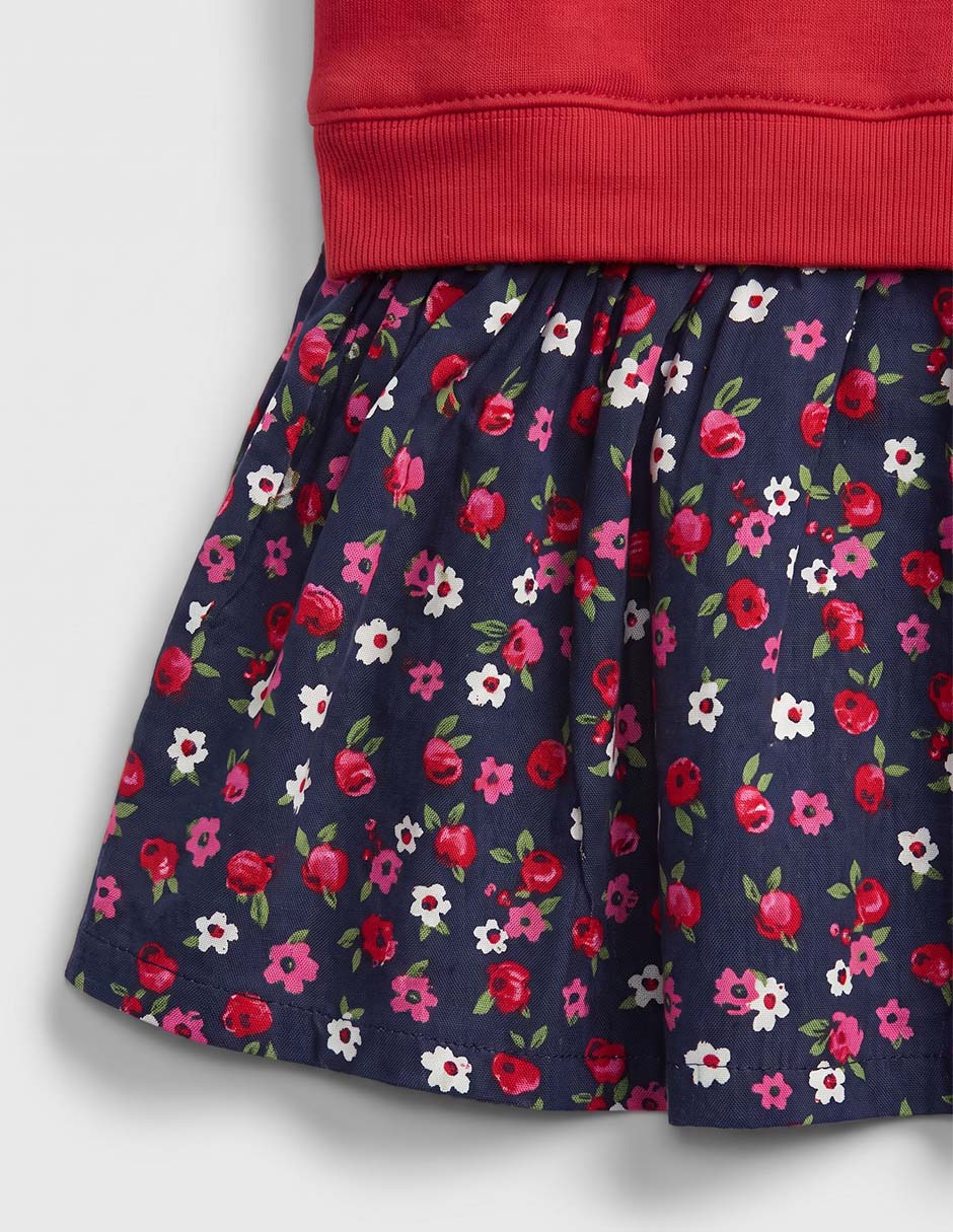 Vestido manga corta para bebé
