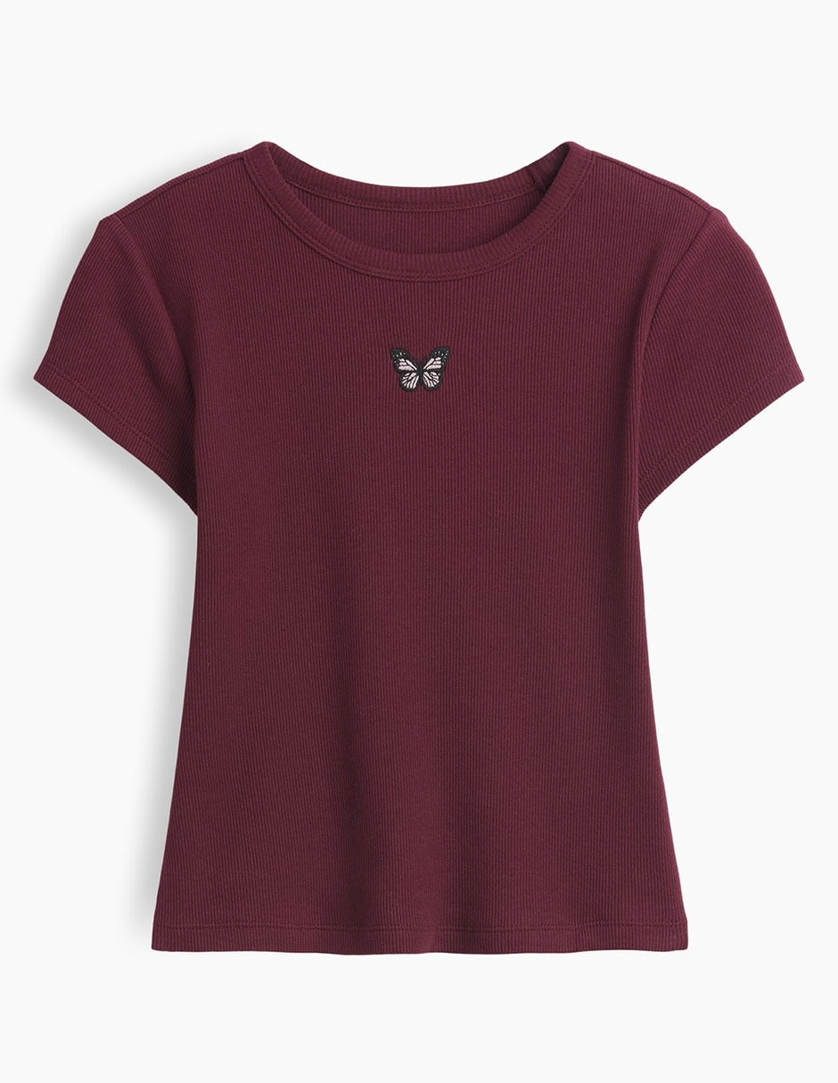 Playera manga corta para niña
