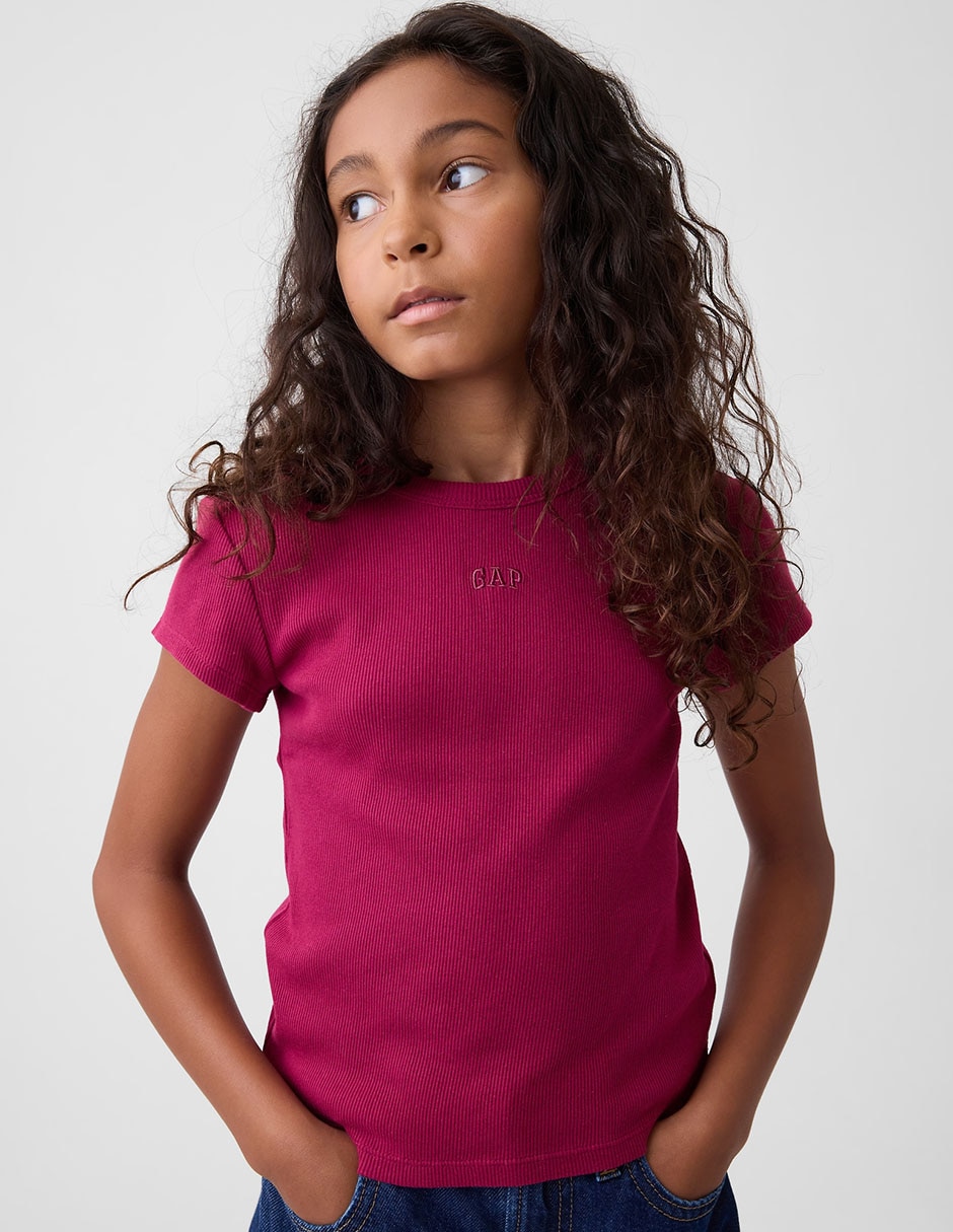 Playera manga corta para niña Playera manga corta para niña