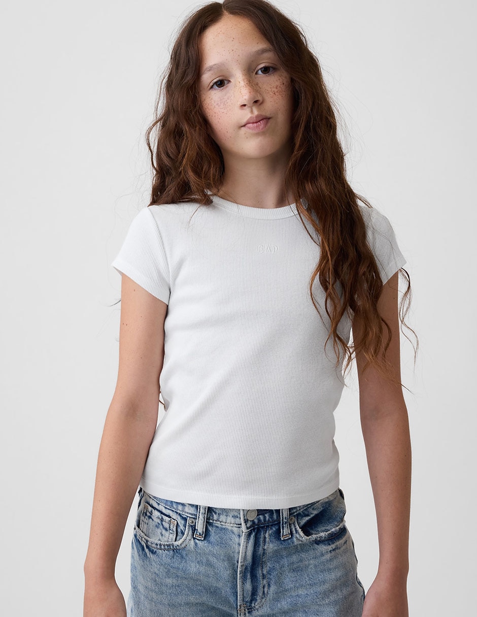 Playera manga corta para niña