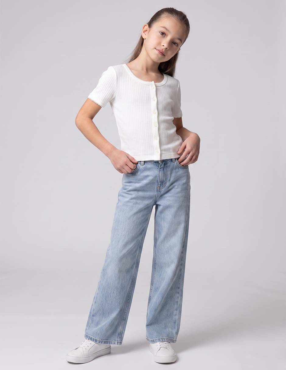 Playera manga corta para niña Playera manga corta para niña