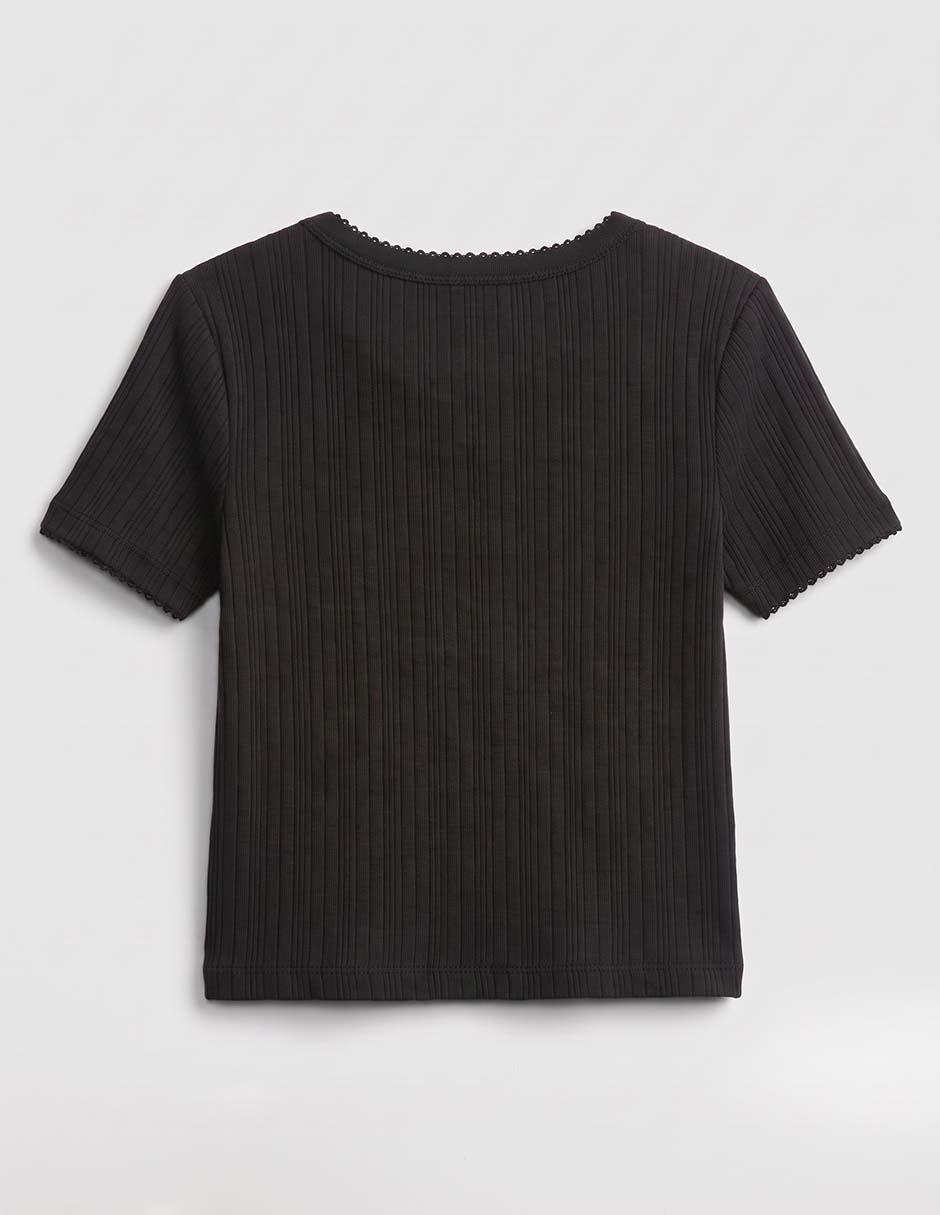 Playera manga corta para niña