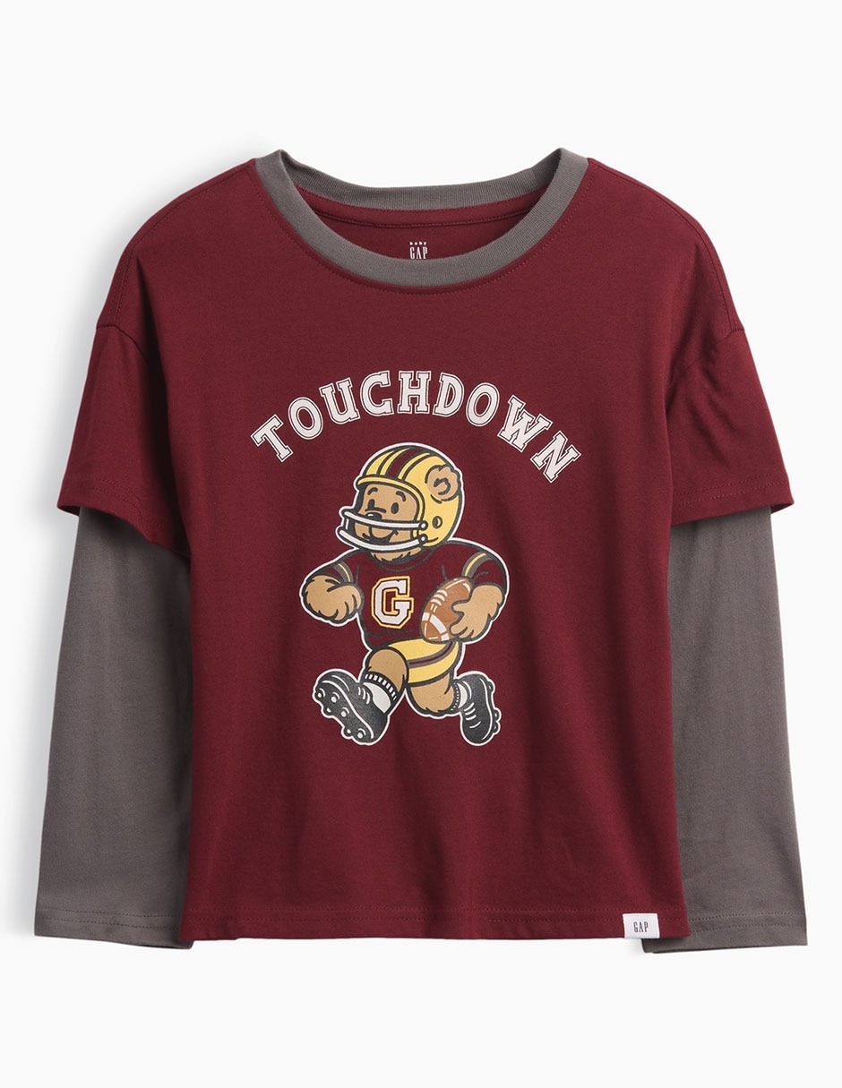 Playera manga larga para niño