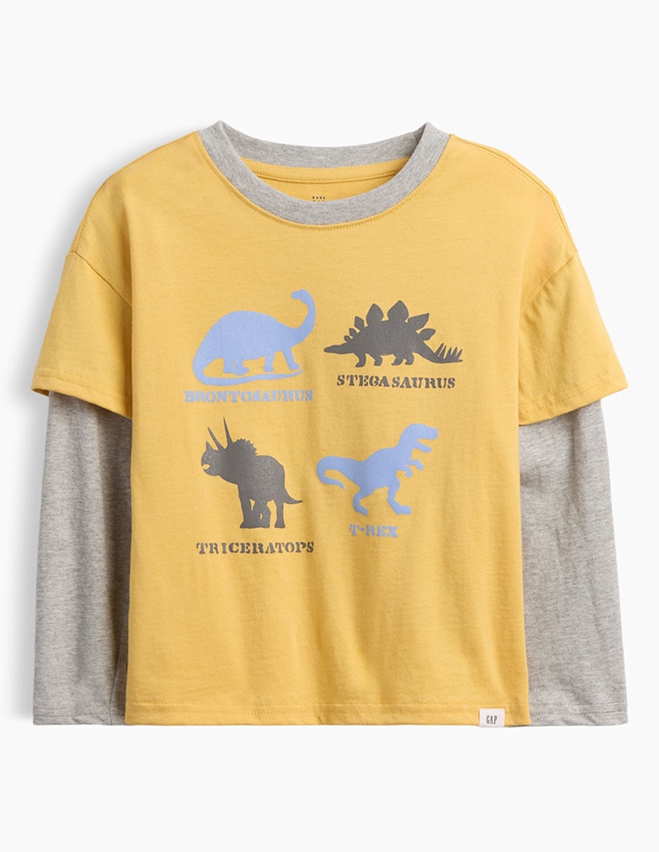 Playera manga larga para niño